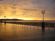Atardecer en la playa de Gijn